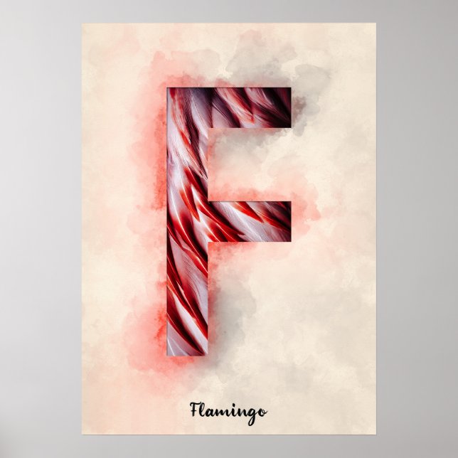 Poster F é para Flamingo (Frente)