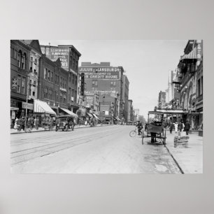 Pôster F Street, N.W. Washington D.C., 1915