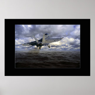 Pôster FA-18 descolagem