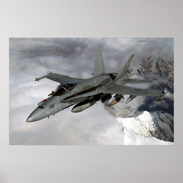 Poster FA-18 Hornet (Frente)