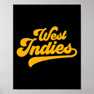 Poster Fã de Críquete da Camisa das Índias Ocidentais Crí