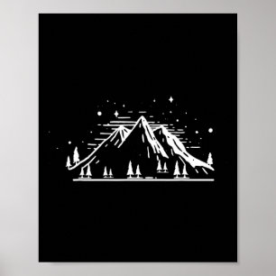 Poster Fã de Montanhas da Natureza Neve Viagem Férias Cam