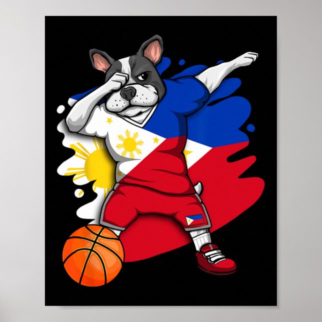 Poster Fã de Sketll Bulldog Francês Dabbing Filipinas  (Frente)