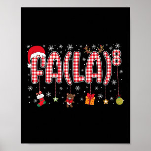 Poster Fa (la)8 Papais noeis de Natal Engraçados Fa La Ma