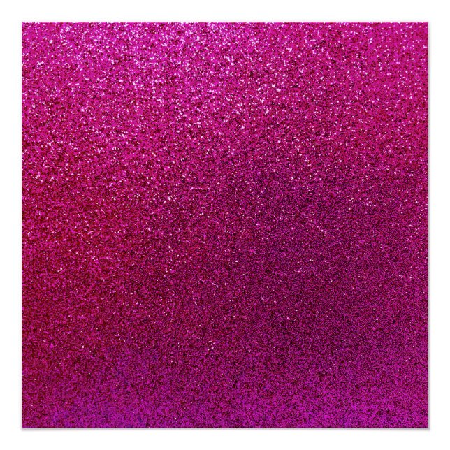 Pôster Faaux Hot Pink Glitter Background Sparkle (Frente)