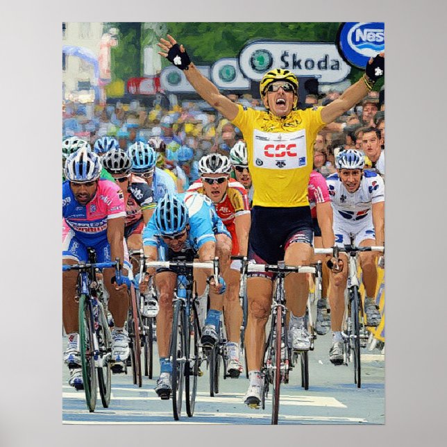 Poster Fabian Cancellara Early Hero Palco 3 Tour de Franc (Frente)