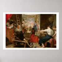 Fable of Arachne, ou The Spinners, c.1657 (óleo)