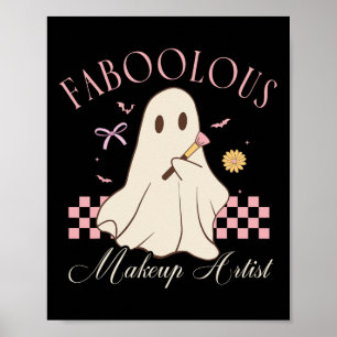 Poster Faboolosa artista Cosmetólogo Cute Ghost H