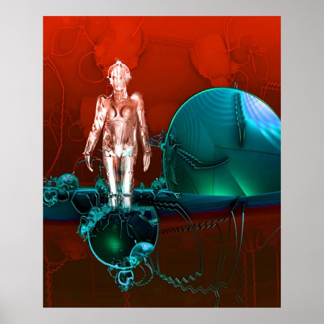 Poster fábrica Cyborg (Frente)