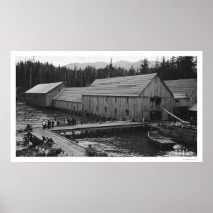 Poster Fábrica de conservas Salmon Ketchikan, Alaska 191