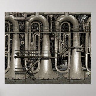 Pôster Fábrica de Música Steampunk