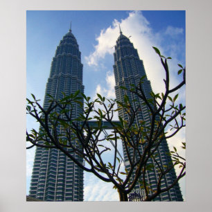 Pôster fábrica de torres de Petronas