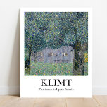 Poster Fábrica do Alto Áustria por Gustav Klimt<br><div class="desc">Farmhouse de Gustav Klimt,  no Alto da Áustria (1911-1912),  famosa pintura</div>