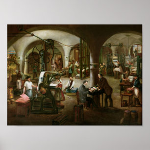 Pôster Fábrica no d'Aubagne da rua, 1861