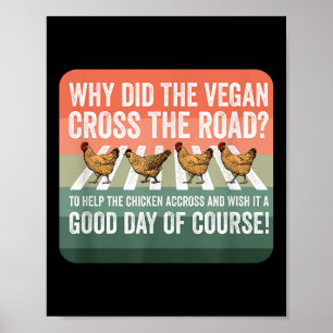 Poster Fábrica Vegetal De Frango Do Dia Mundial Do Vegan 