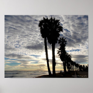 Poster fabuloso do por do sol de Ventura