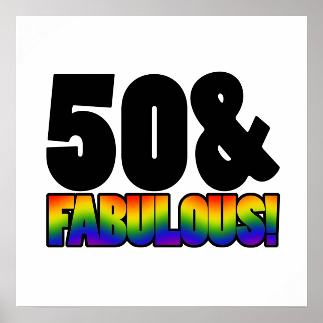 Poster Fabuloso Gay 50º aniversário (Frente)