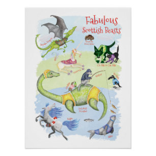 Pôster Fabuloso poster de quarto brilhante para crianças