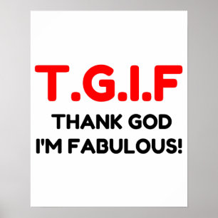 POSTER FABULOSO TGIF