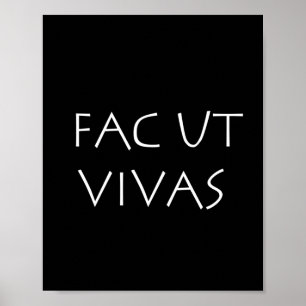 Poster Fac ut vivas