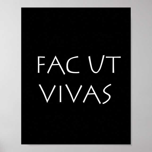 Poster Fac ut vivas (Frente)