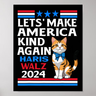 Poster Faça a América mais uma vez Kamala Harris Tim Whei