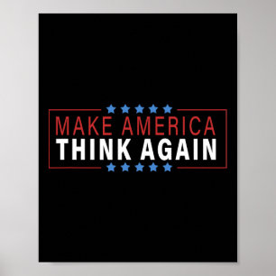 Poster Faça a América pensar novamente em camisas de prot