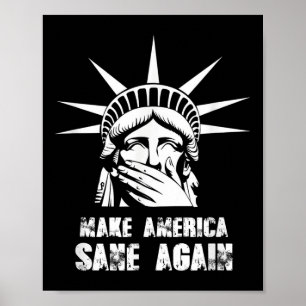 Poster Faça a América Sane de novo protesto anti-trump