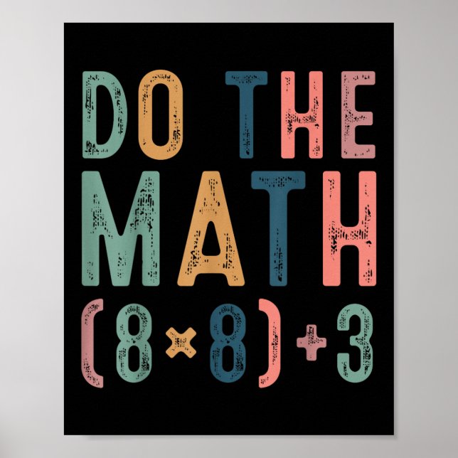 Poster Faça a Conta 67 Meme Engraçado Seis Sete Professor (Frente)