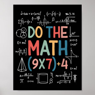 Poster Faça a Conta 67 Meme Engraçado Seis Sete Professor