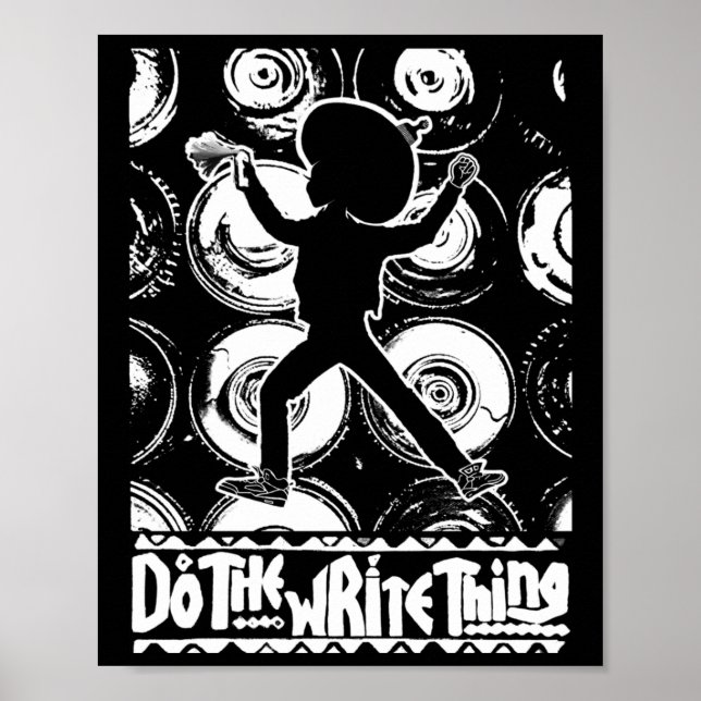 Poster Faça A Escrita Do Adesivo Pt147 (Frente)
