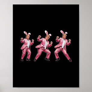 Poster Faça a Páscoa Grande Novamente Coelhinho Engraçado