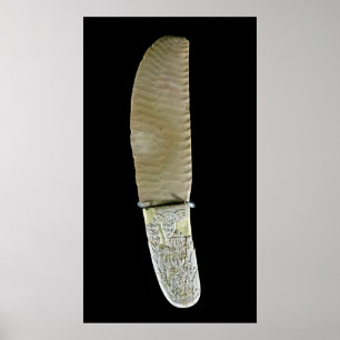 Pôster Faca cinzelada com cenas de batalha