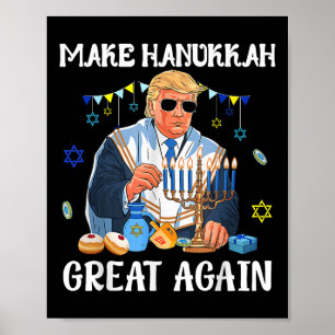 Poster Faça com que Hanukkah Excelente novamente Trump ju