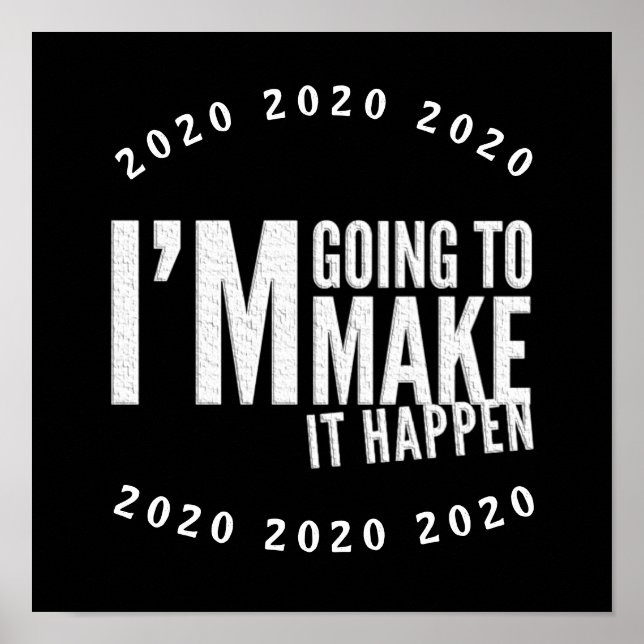 Poster Faça com que isso aconteça com a inspiração de mot (Frente)