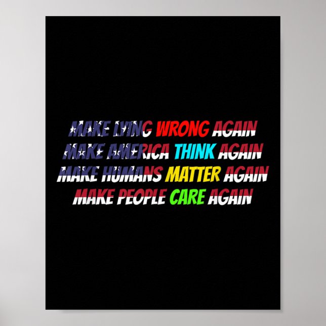 Poster Faça com que Mentir Errado De Novo Faça com que a  (Frente)