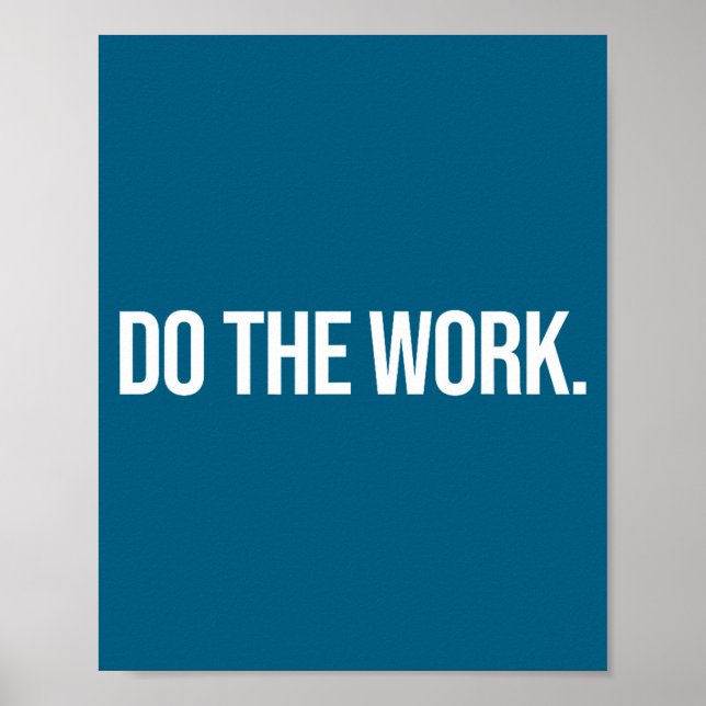 Poster Faça Dotheworkdesigns Funcionar Pequeno Preto (Frente)