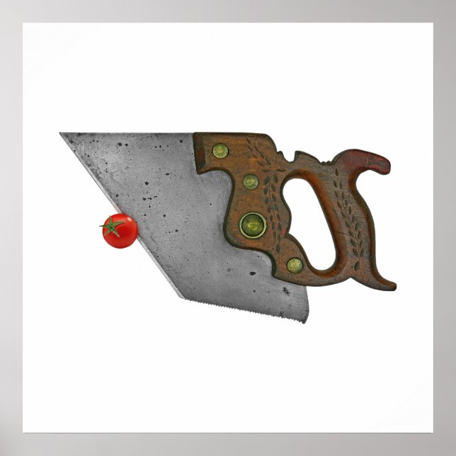Poster faca e tomate (Frente)