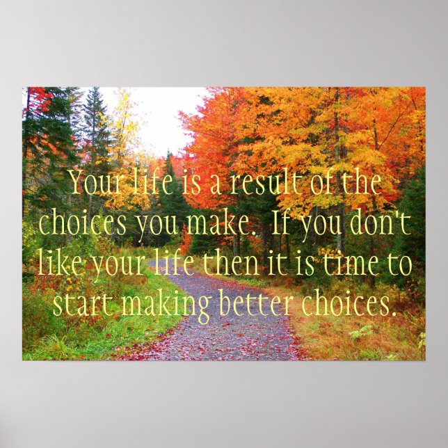 Poster Faça escolhas melhores (Frente)