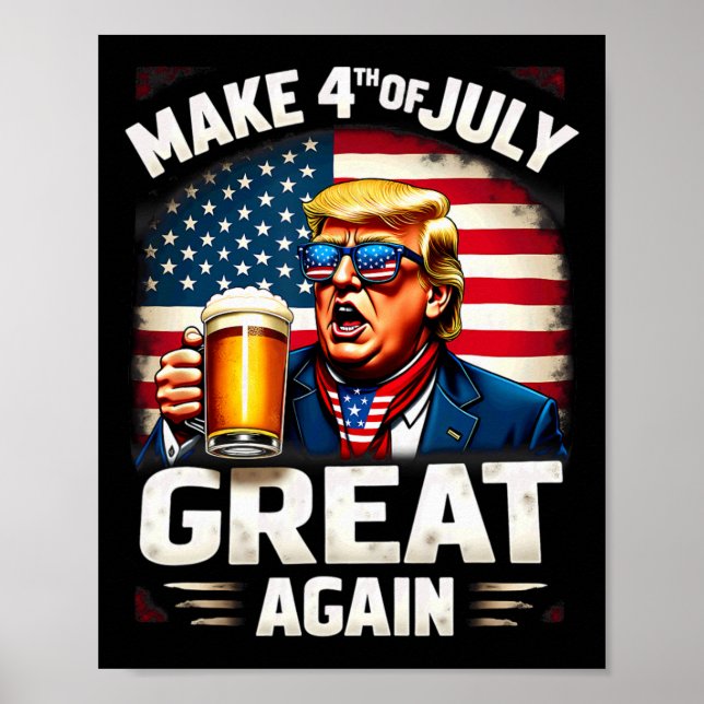 Poster Faça Excelente De 4 De Julho Novamente, Tremor Cer (Frente)