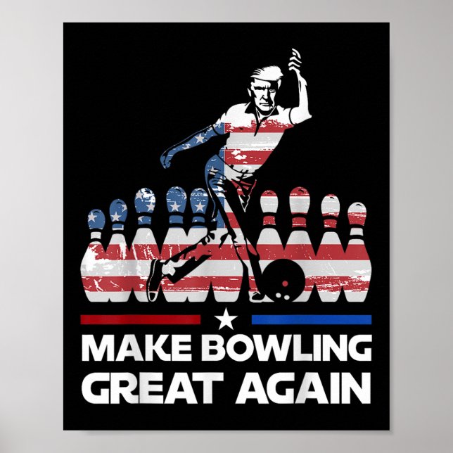 Poster Faça Excelente De Boliche Novamente Engraçada Band (Frente)