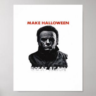 Poster Faça Excelente De Halloween De Novo - Assustador H