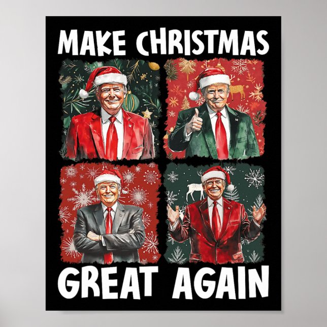 Poster Faça Excelente De Natal Novamente Papais noeis Eng (Frente)
