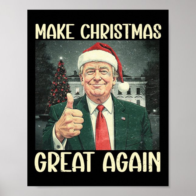 Poster Faça Excelente De Natal Novamente Papais noeis Eng (Frente)