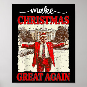 Poster Faça Excelente De Natal Novamente Papais noeis Eng