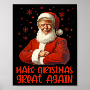 Poster Faça Excelente De Natal Novamente Papais noeis Eng