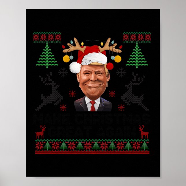 Poster Faça Excelente De Natal Novamente Papais noeis Eng (Frente)