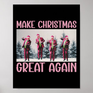 Poster Faça Excelente De Natal Novamente Papais noeis Eng