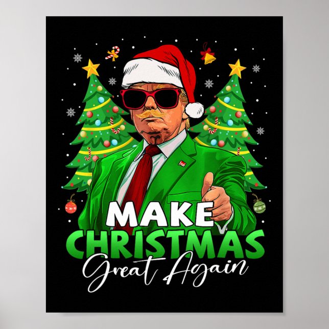 Poster Faça Excelente de Natal novamente Papais noeis eng (Frente)