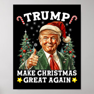 Poster Faça Excelente De Natal Novamente Papais noeis Eng